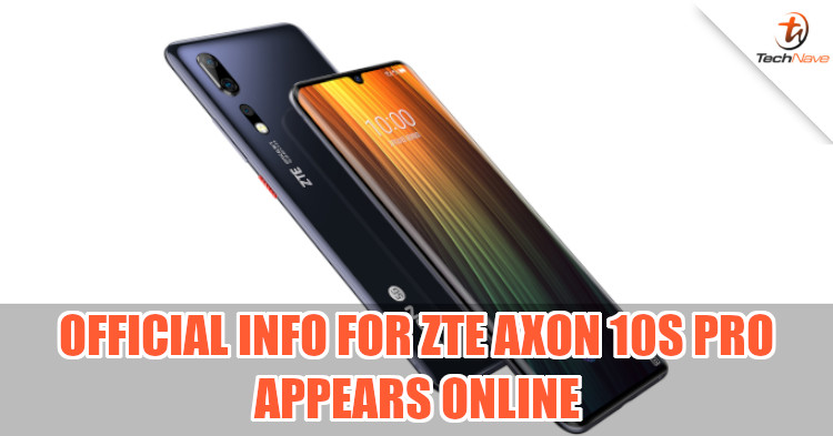 ZTE China reveals Axon 10s Pro on its official website