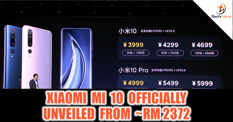 Xiaomi Mi 10 series release: 108MP camera and 16GB RAM from ~RM2372