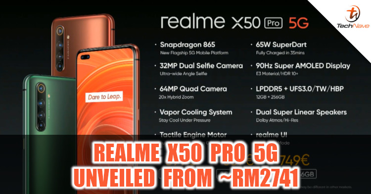 realme X50 Pro 5G released: SD865 + 65W SuperDart fast charging from ~RM2741