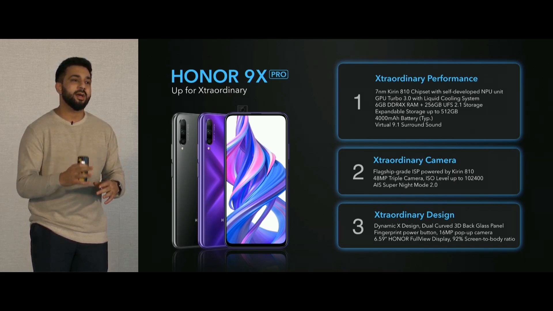 honor 9x pro chipset