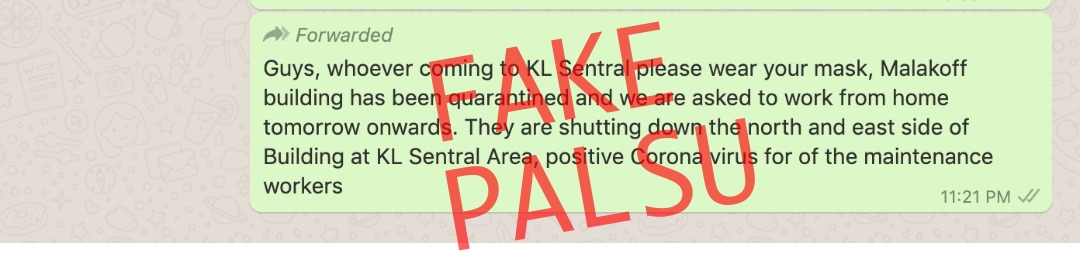 The Morning News About Kl Sentral Being Quarantined Due To Covid 19 Is Fake News Technave