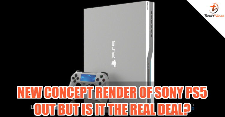 Concept render of Sony PlayStation 5 released, shows slim machine in black or white