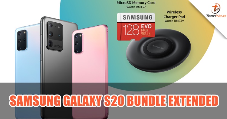 The Samsung Galaxy S20 Exclusive Bundle has been extended until 31 March 2020