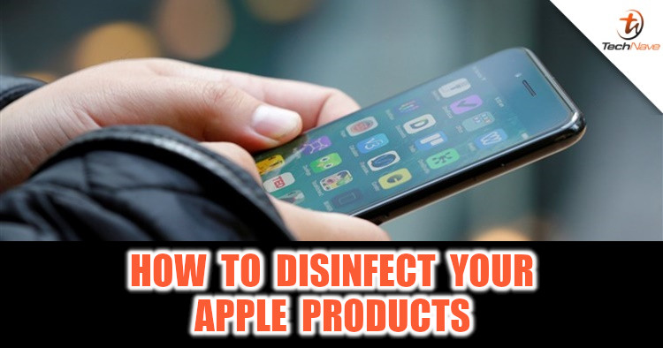 You can use disinfectant wipes on your Apple electronic devices