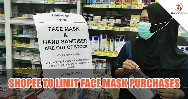 Shopee Malaysia is limiting face mask purchases because Malaysians are buying too many