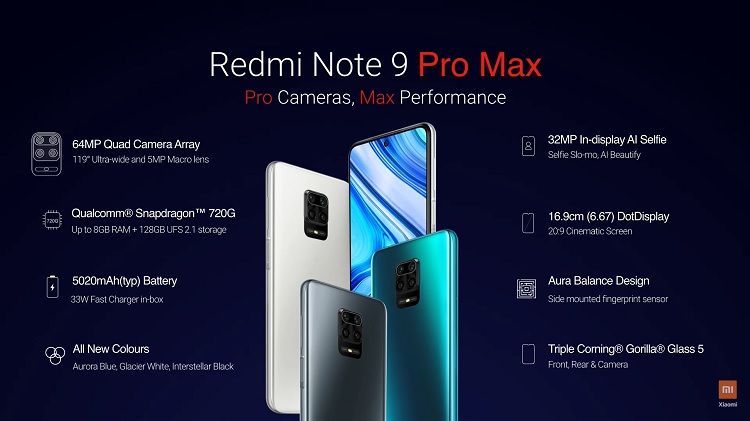 redmi note 9 pro 64mp quad camera