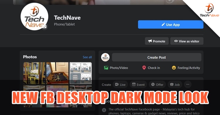 Here's the first look of Facebook desktop's new dark mode design and more