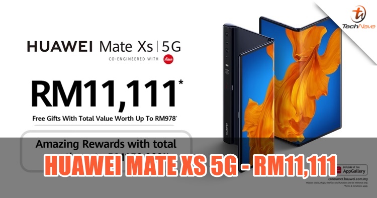 The Huawei Mate Xs 5G will be released in Malaysia on 20 March with the price of RM11,111