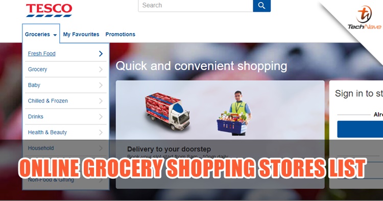 Here is the list of online grocery shopping stores you can visit