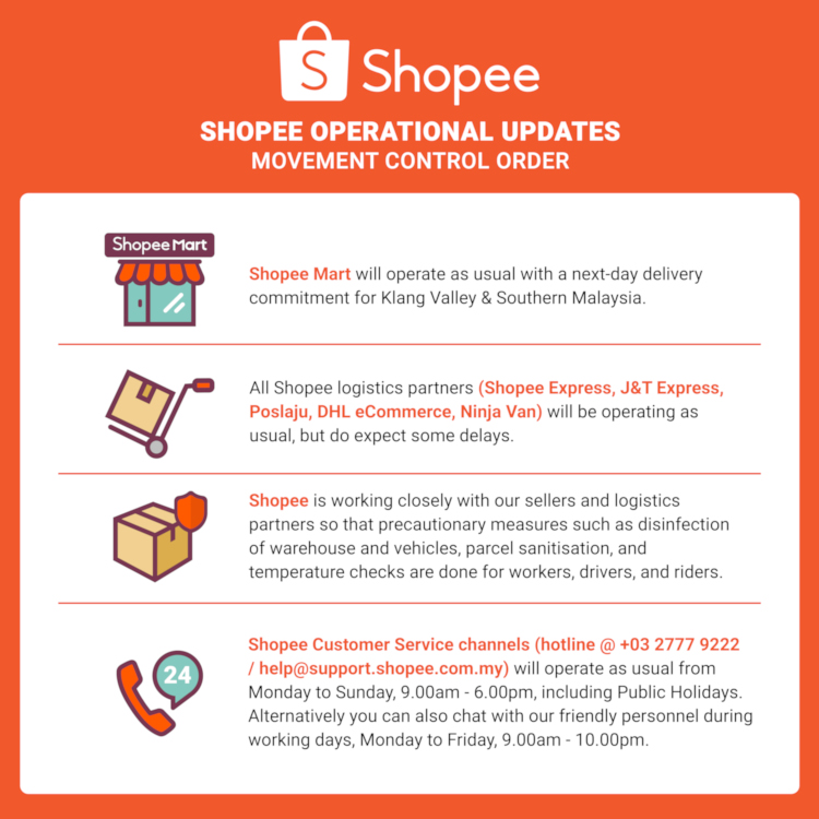 Shopee Offers Free Shipping During The Restricted Movement Order Technave