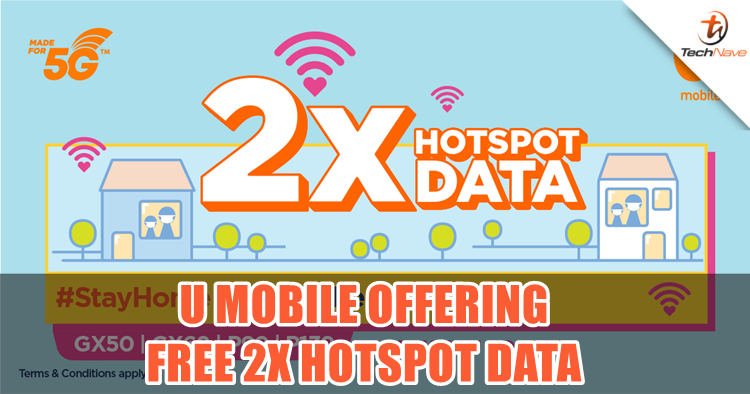 U Mobile customers can now enjoy 2x Hotspot Data up to 100GB for free