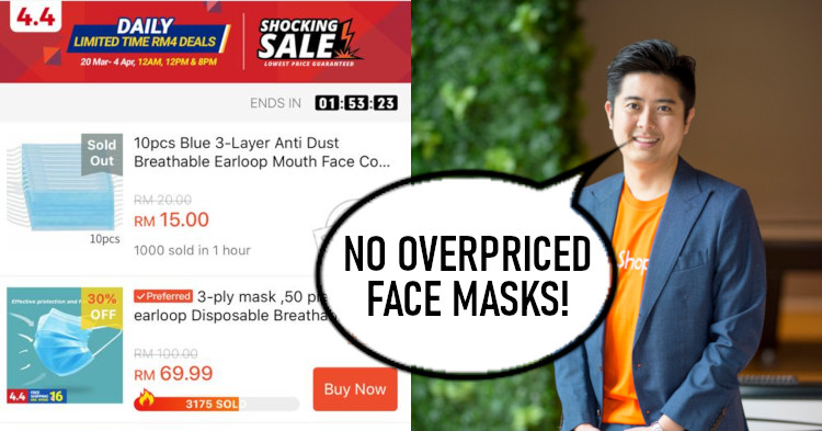 Shopee continues to increase supply of face masks for Malaysians
