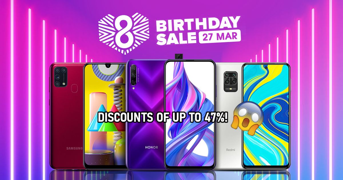 Get amazing deals from these brands during the Lazada 8th Birthday Sale