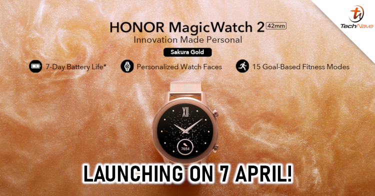 HONOR MagicWatch 2 Sakura Gold Edition will be launched in Malaysia on 7 April 2020