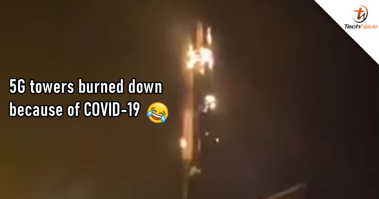 Three 5G transmitter towers got burned down because of a COVID-19 related conspiracy theory