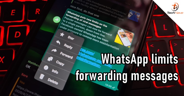 WhatsApp makes new changes to forwarding messages, limiting to 5 per chat