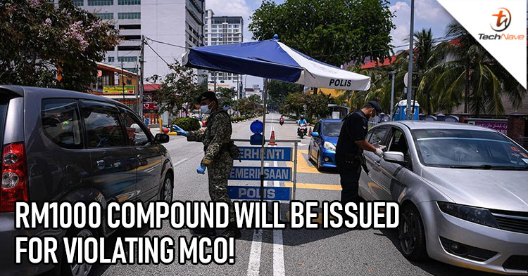 RM1000 will be handed to violators of MCO after being brought to the police stations!