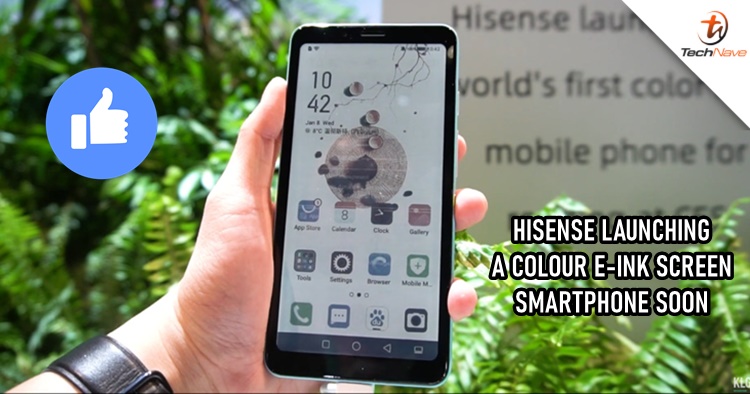 Hisense will be launching the world's first colour e-ink screen smartphone soon