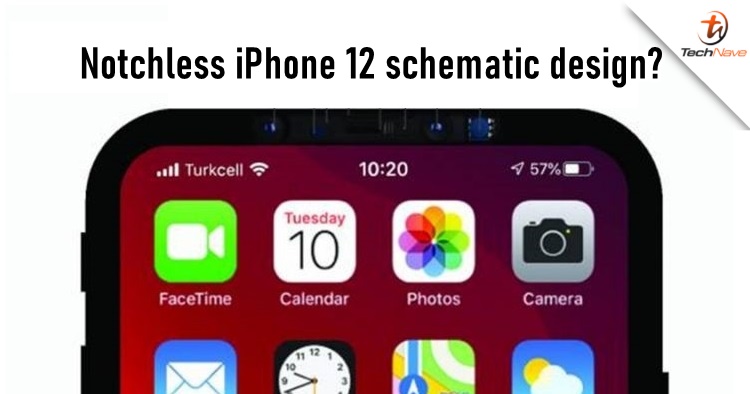 Someone found a notchless iPhone 12 schematic diagram inside the iOS 14 coding