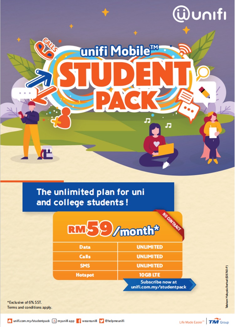 There is a new unifi Mobile Student Pack for Malaysia ...