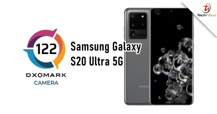 The Samsung Galaxy S20 Ultra 5G scores 122 points, making it to DxOMark's top 5