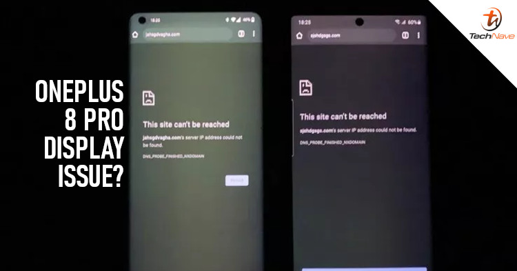 It seems that the OnePlus 8 Pro is having issues with its display