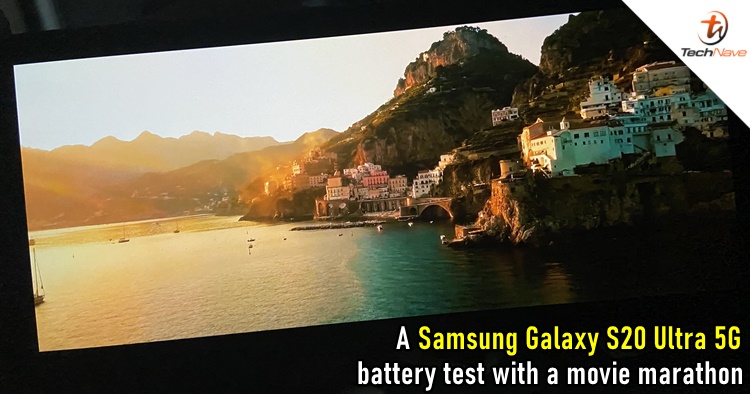 How many movies can you watch before the Samsung Galaxy S20 Ultra 5G's battery runs out?