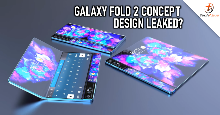 Design concept of the Samsung Galaxy Fold 2 spotted with rotating camera from ~RM8630