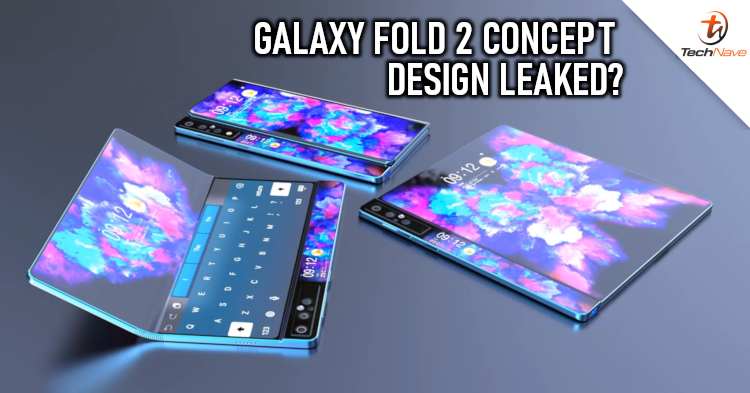 Design concept of the Samsung Galaxy Fold 2 spotted with rotating ...