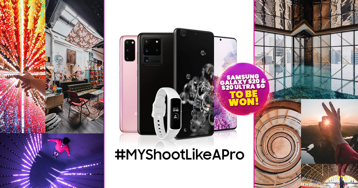 #MYShootLikeAPro and stand a chance to win a Samsung Galaxy S20 series smartphone & weekly prizes