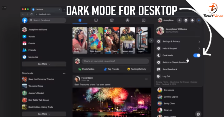 Facebook dark mode is now officially available on desktop from today onwards