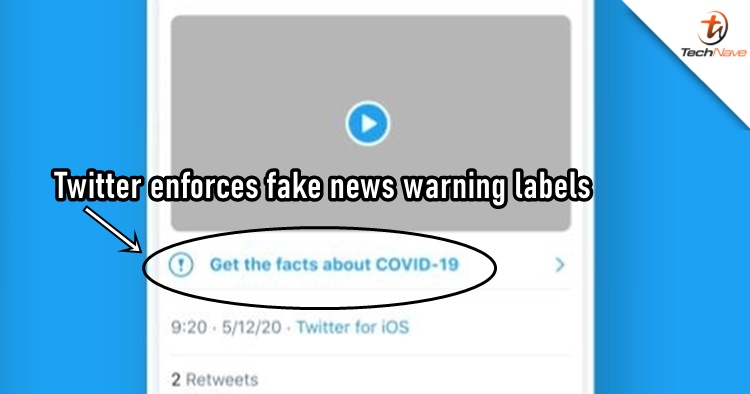 Twitter will now label COVID-19 fake news with warnings automatically