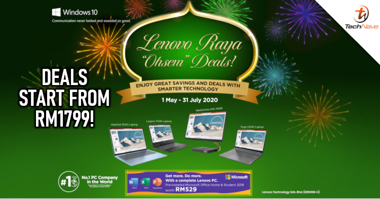 Lenovo is offering discounted price on their laptops starting from as low as RM1799