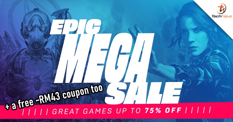 Epic Mega Sales is happening now with games up to 75% discount off and a free Epic Coupon worth ~RM43