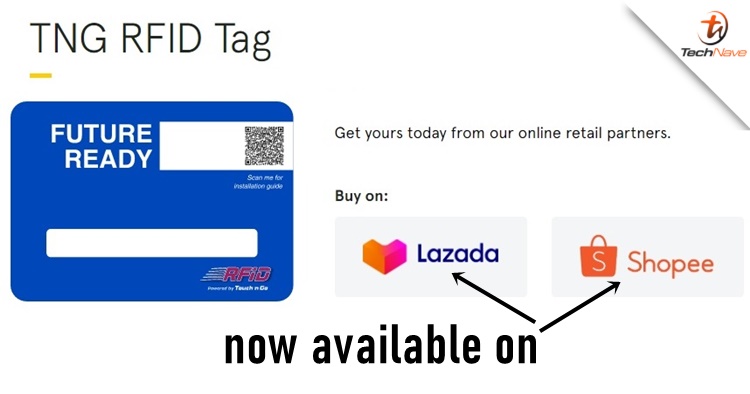 Malaysians can now purchase the Touch 'n Go RFID Self-Fitment Kit on Lazada and Shopee for RM35