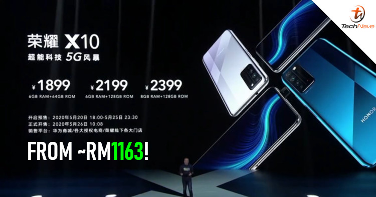 HONOR X10 release: Kirin 820 and 90Hz FHD+ display from ~RM1163