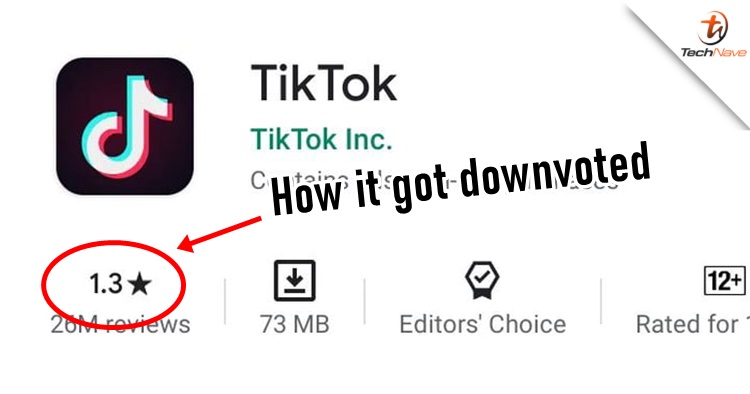 TikTok got 1.3 stars rating now thanks to the Indian YouTube community