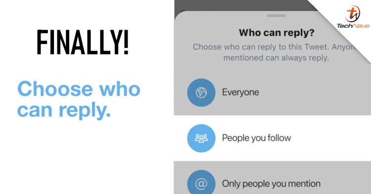 Twitter will be rolling out a new feature that lets you limit who can reply to your tweets