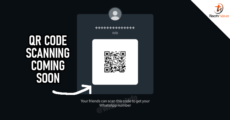 It might be possible to share contact info via QR codes on WhatsApp very soon