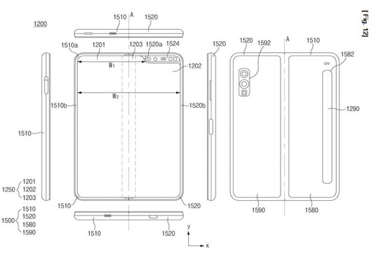 samsung galaxy fold 2 dimensions