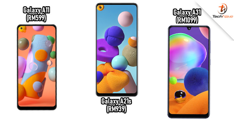 Samsung Galaxy A11, A21s, and A31 Malaysia release: Infinity display and big batteries from RM599