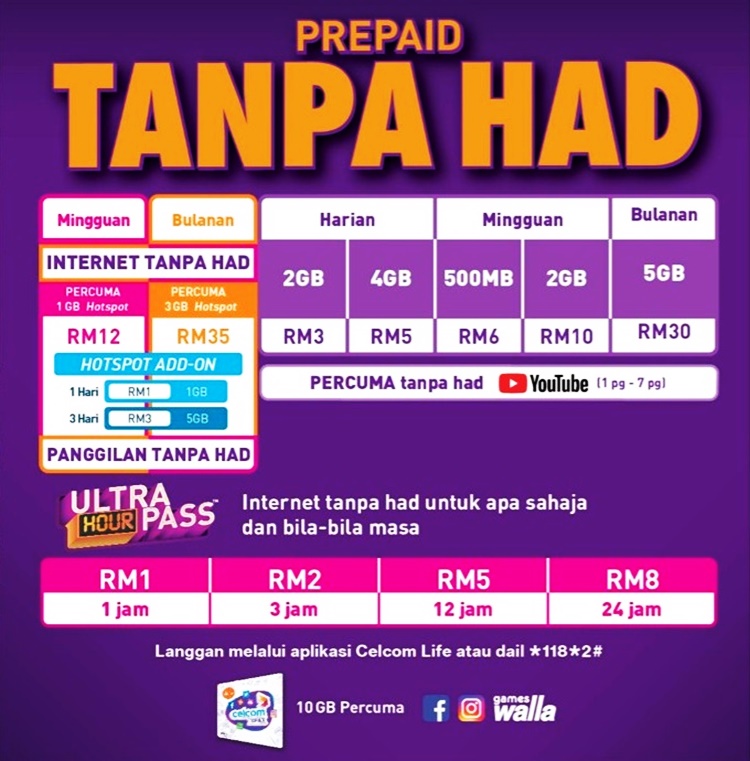 To Check And Add Internet Quota For Celcom Blog Azwan Net