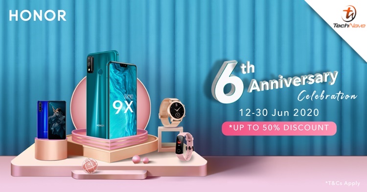 HONOR Malaysia throwing their 6th Anniversary Celebration with up to 50% discount