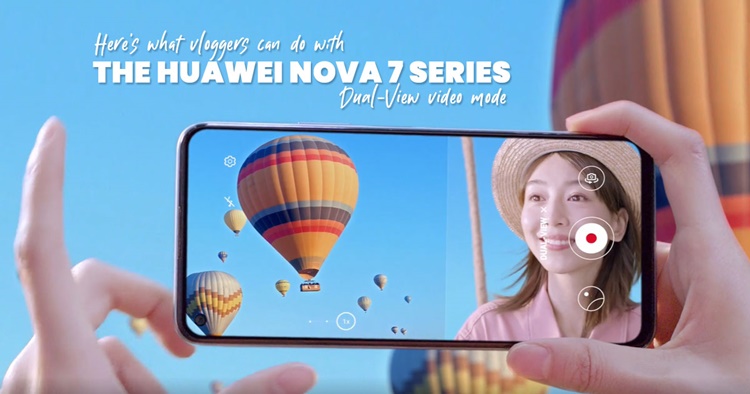 Here's what vloggers can do with the Huawei nova 7 series' Dual-View video mode