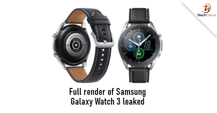 New render of Samsung Galaxy Watch 3 finally shows back of the device