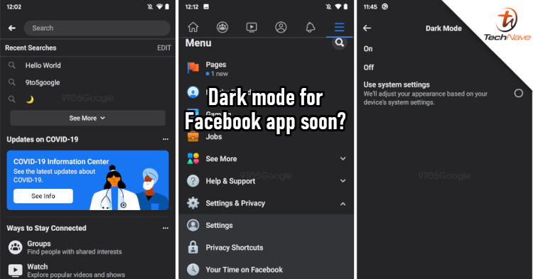 Facebook has started testing dark mode for mobile