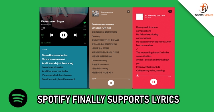 Spotify is rolling out lyrics support and Malaysia will be the first to get it