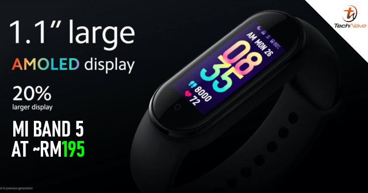 Xiaomi Mi Band 5 release: 14 day battery life and heart rate monitoring while asleep from ~RM195