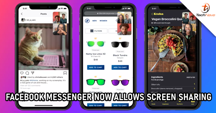New screen sharing feature is now available on Facebook Messenger