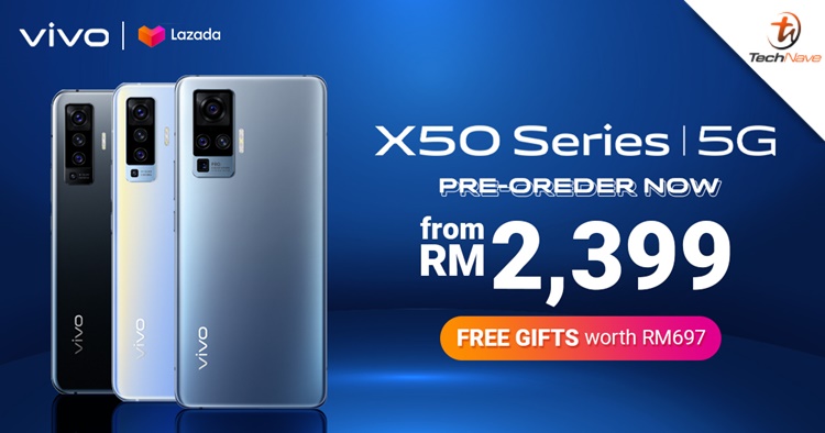The vivo X50 series pre-order will begin on Lazada starting from RM2399